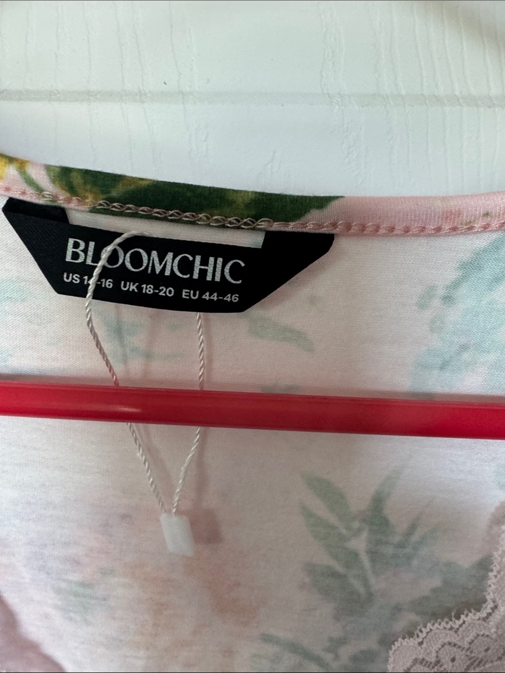 Light Pink Floral Lace-Trim Dress - Picture 2 of 5